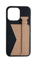 Matte Nude Embossed Duo Crocodile Case