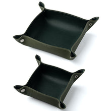 Olive / Royal Green Leather Tray