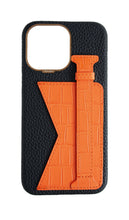 Matte Orange Embossed Duo Crocodile Case