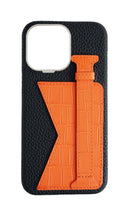 Matte Orange Embossed Duo Crocodile Case