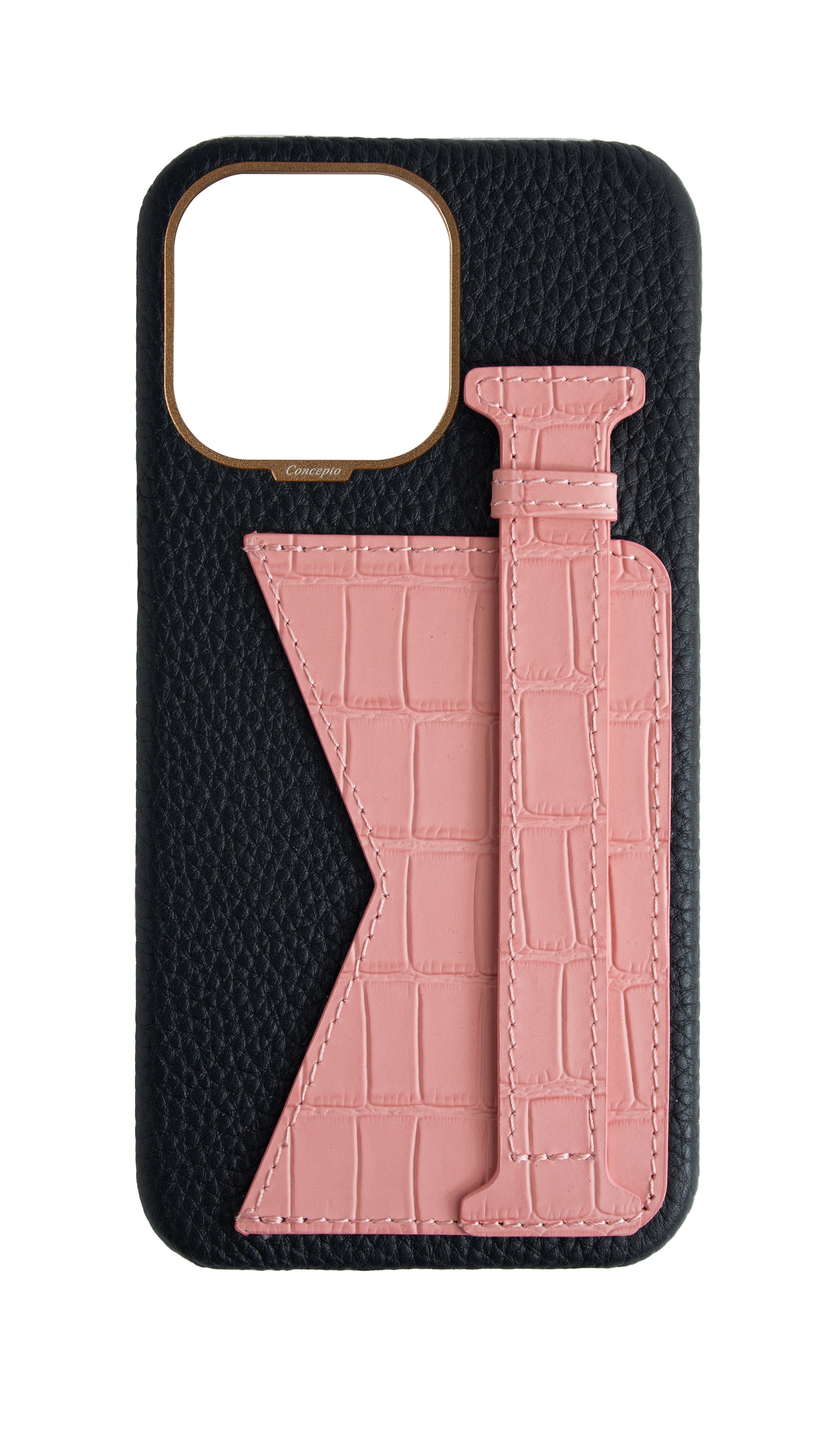Matte Pink Embossed Duo Crocodile Case