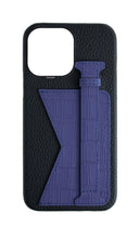 Matte Blue Embossed Duo Crocodile Case