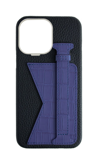 Matte Blue Embossed Duo Crocodile Case