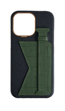 Midnight Green Embossed Duo Crocodile Case