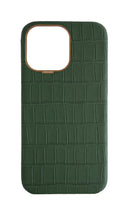 Matte Midnight Green Strapless Embossed Crocodile Case