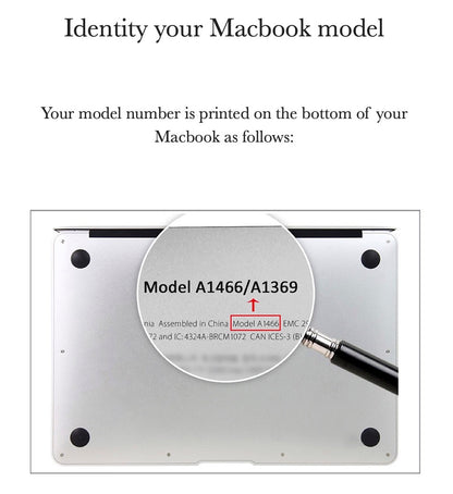 Matte Grey Embossed Crocodile Macbook Case