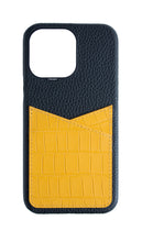 Matte Yellow Embossed Pocket Crocodile Case