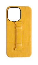 Matte Yellow Embossed Crocodile Case