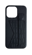 Matte Black Embossed Duo Crocodile Case