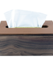 Walnut Wood x Brown Leather Tissue Box