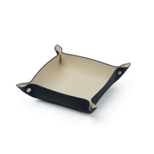 Navy / White Leather Tray