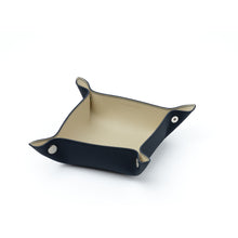 Navy / White Leather Tray