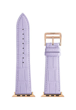 Matte Lilac Embossed Crocodile Strap