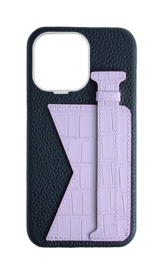 Matte Lilac Embossed Duo Crocodile Case