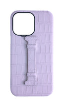 Matte Lilac Embossed Crocodile Case