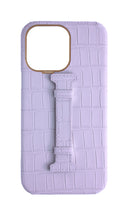 Matte Lilac Embossed Crocodile Case