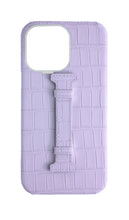 Matte Lilac Embossed Crocodile Case