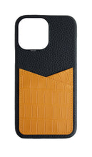 Matte Mustard Embossed Pocket Crocodile Case