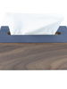 Walnut Wood x Navy Leather Tissue Box