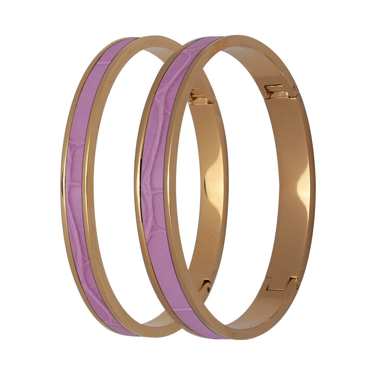 Pink Genuine Crocodile Bracelet