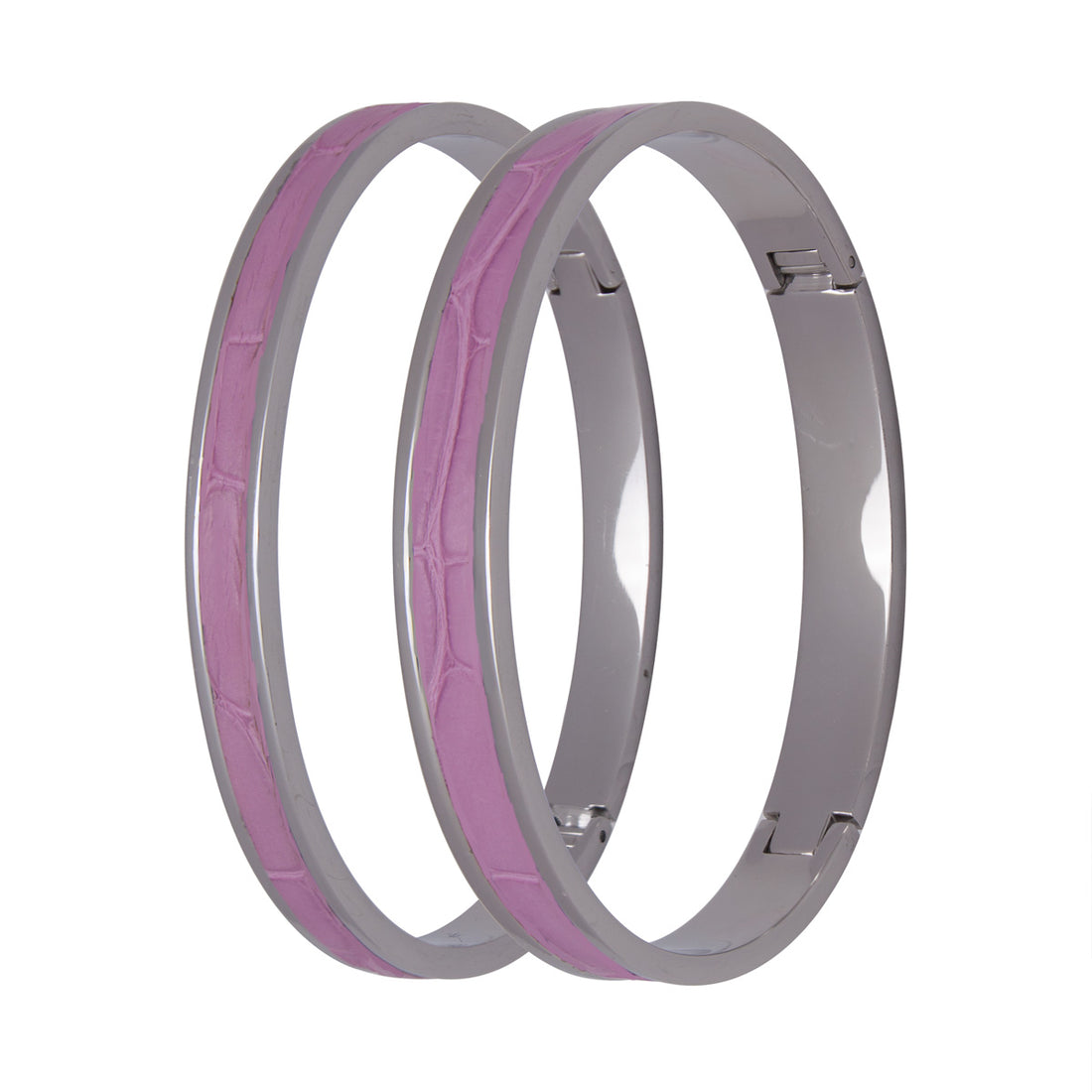 Pink Genuine Crocodile Bracelet