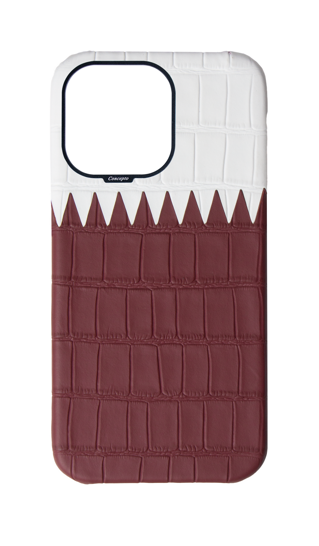 Matte Qatar Flag Strapless Embossed Crocodile Case