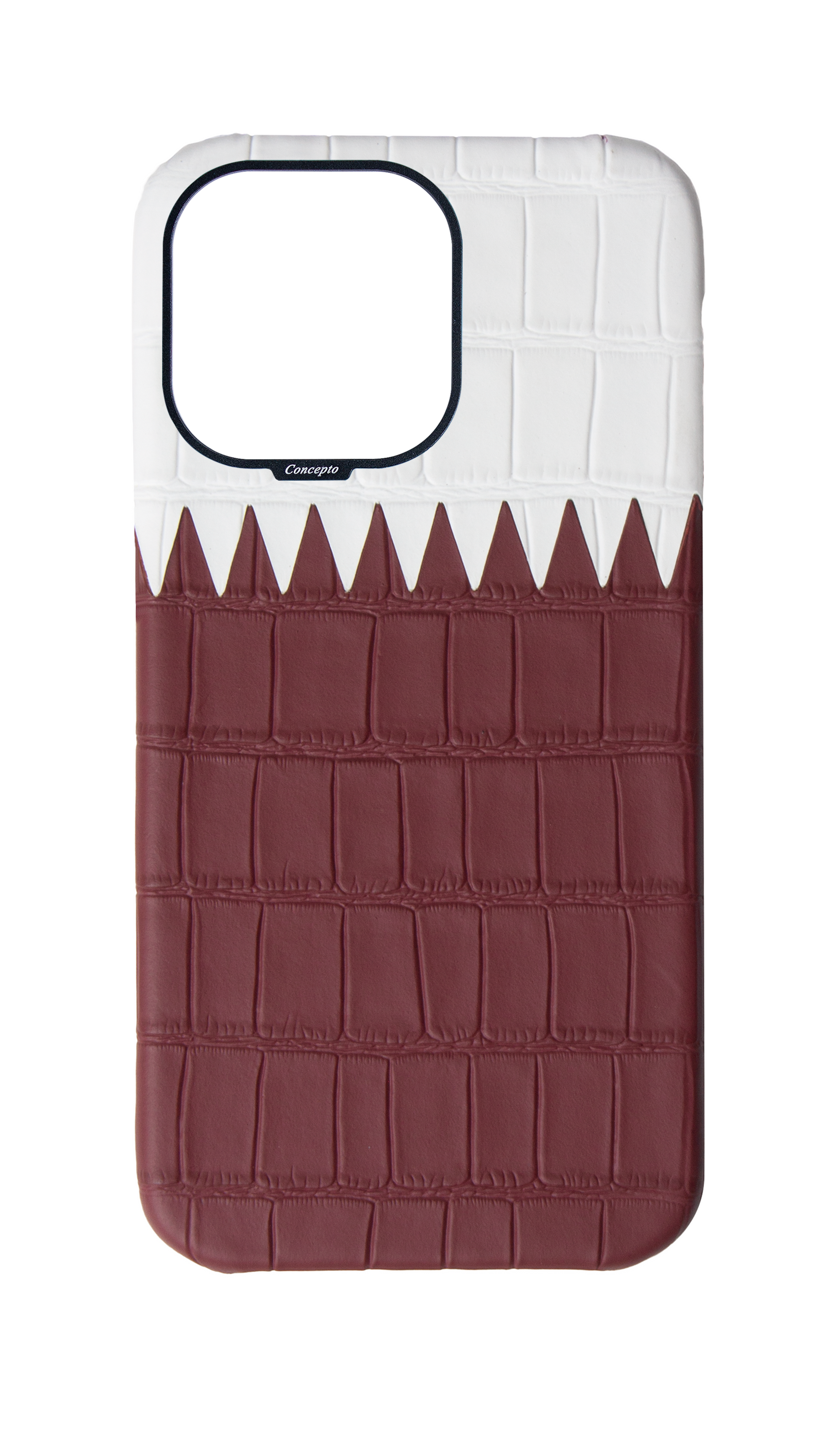 Matte Qatar Flag Strapless Embossed Crocodile Case
