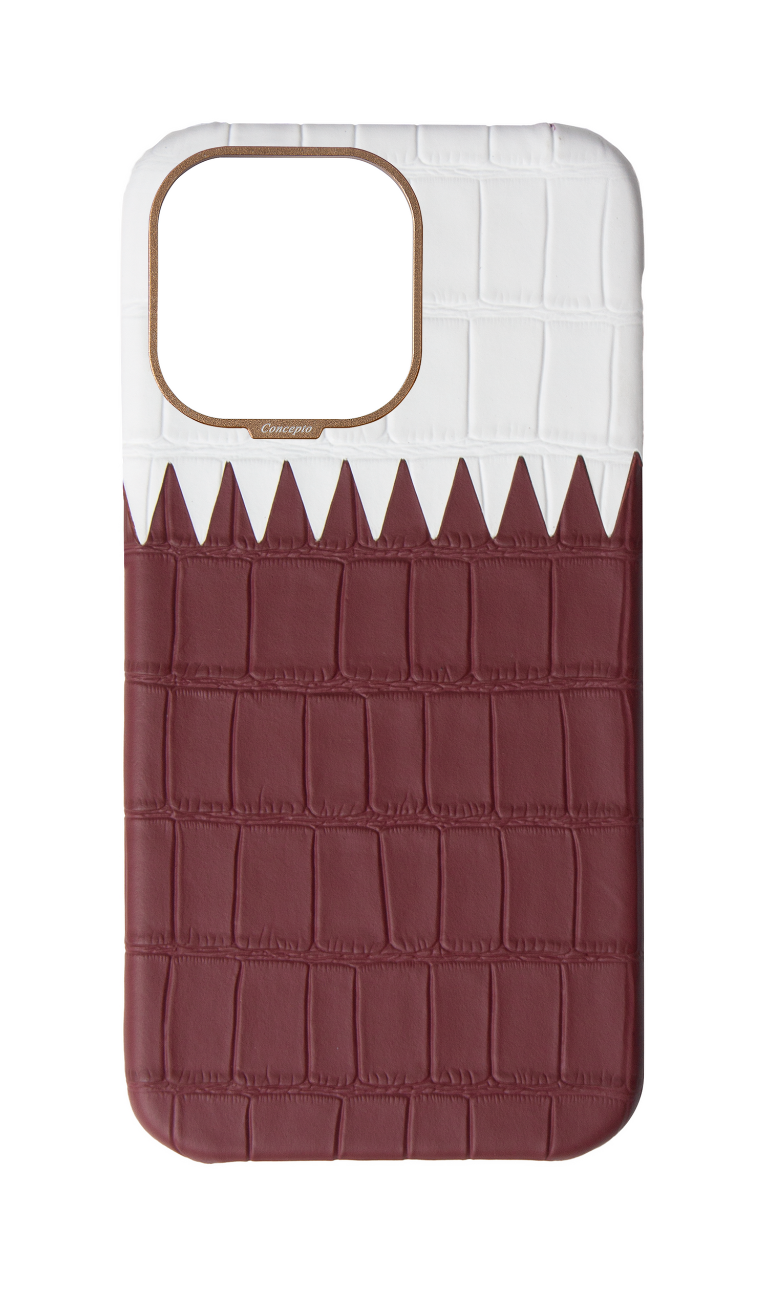 Matte Qatar Flag Strapless Embossed Crocodile Case
