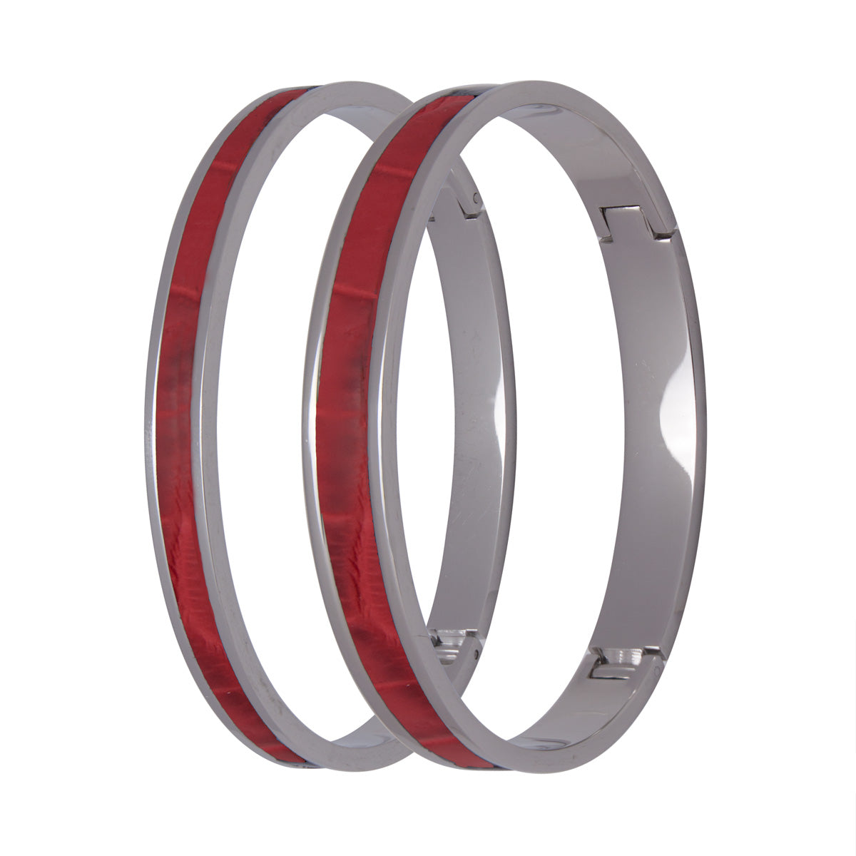 Red Genuine Crocodile Bracelet