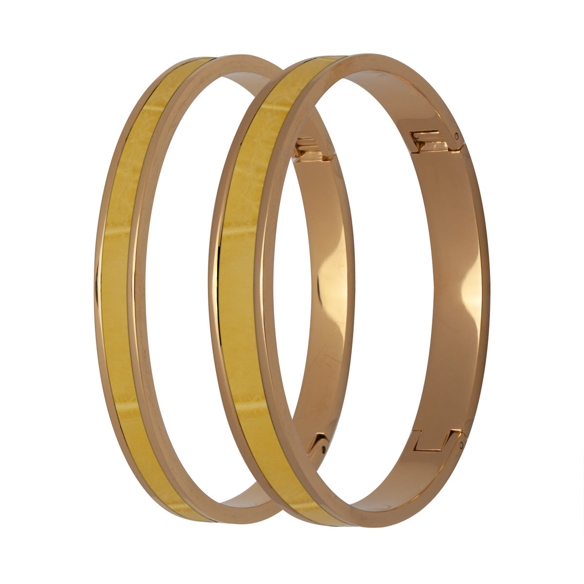 Yellow Genuine Crocodile Bracelet