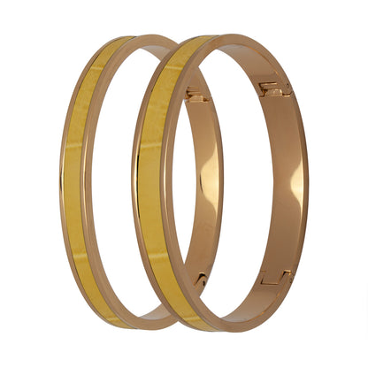 Yellow Genuine Crocodile Bracelet