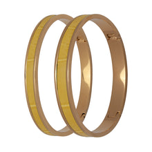 Yellow Genuine Crocodile Bracelet